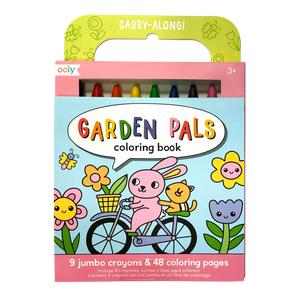 Ooly Carry Along Coloring Book Set -- Garden Pals