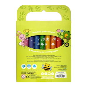 Ooly Carry Along Coloring Book Set -- Garden Pals