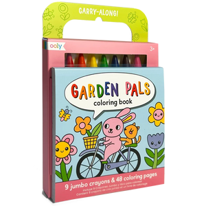 Ooly Carry Along Coloring Book Set -- Garden Pals