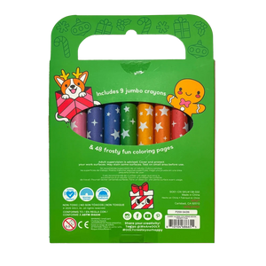 Ooly Carry Along Coloring Book Set -- Holly Jolly