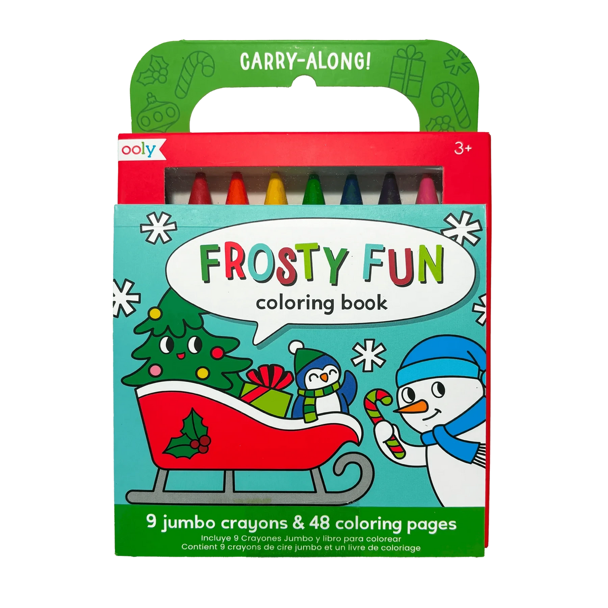 Ooly Carry Along Coloring Book Set -- Holly Jolly