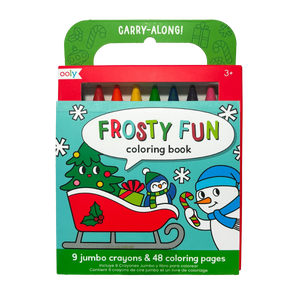 Ooly Carry Along Coloring Book Set -- Holly Jolly