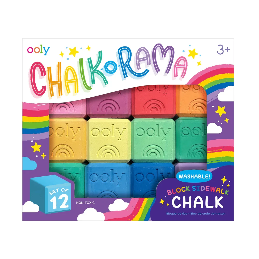 Ooly Chalk-O-Rama Block Sidewalk Chalk
