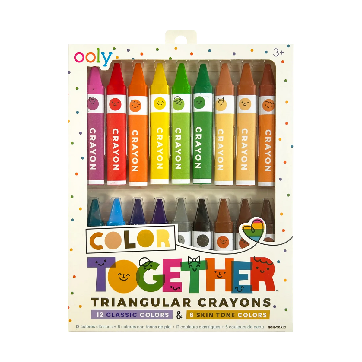 Ooly Color Together Triangular Crayons-- Set of 18