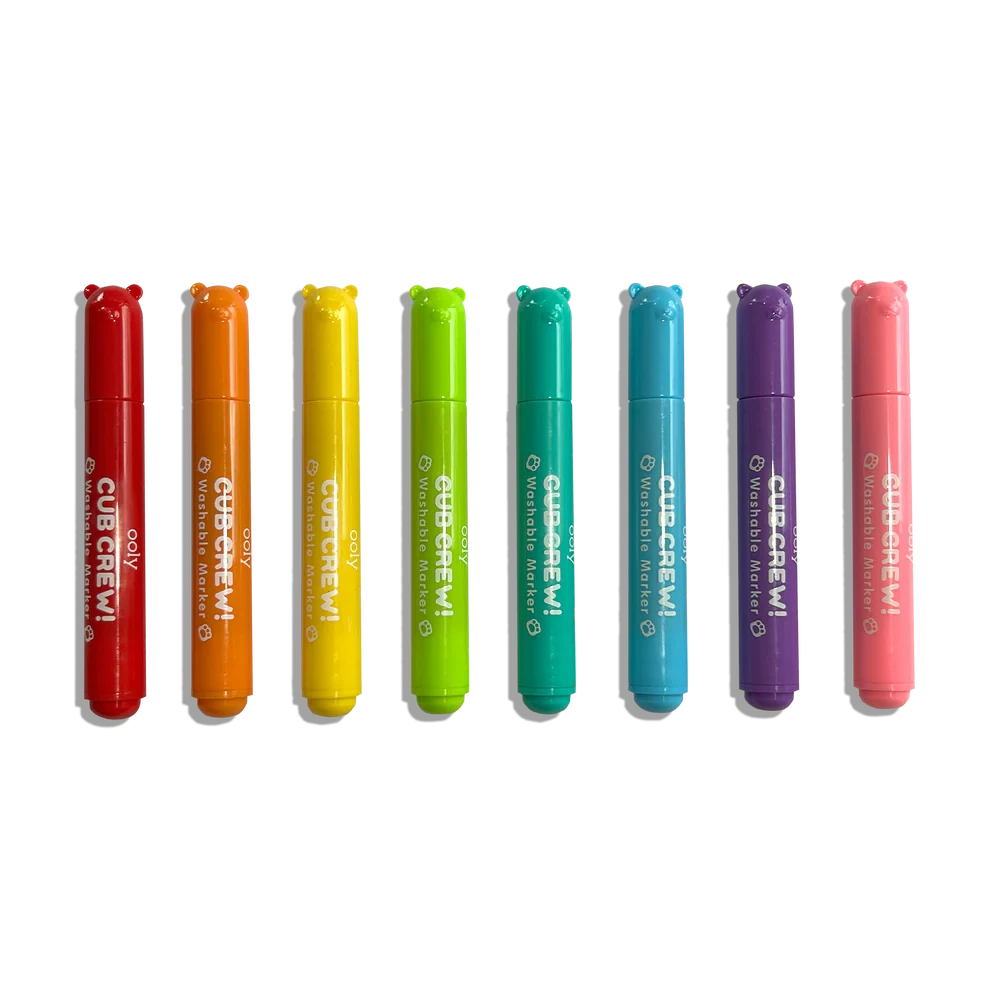 Ooly Cub Crew Washable Markers-- Set of 8