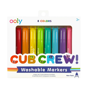 Ooly Cub Crew Washable Markers-- Set of 8