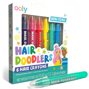 Ooly Hair Doodlers: Hair Crayons (Set of 6)