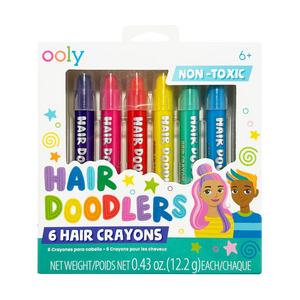Ooly Hair Doodlers: Hair Crayons (Set of 6)