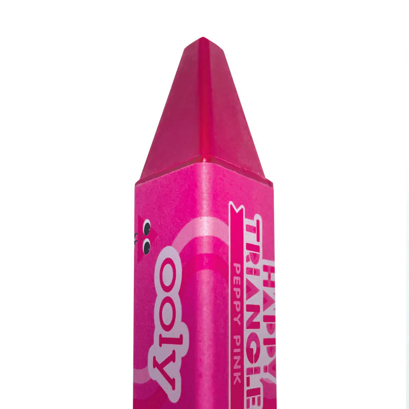 Ooly Happy Triangles Jumbo Crayons -- Set of 12