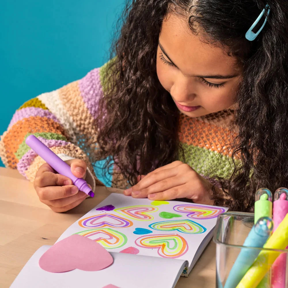 Ooly Heart Pops Neon Highlighters-- Set of 6