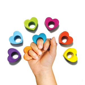 Ooly Heart Ring Crayons-- Set of 6