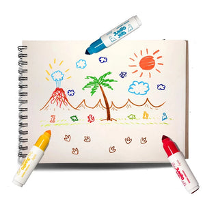 Ooly Jumbo Jots: Dual Tip Cone and Stamp Markers-- Dinosaur (Set of 8)