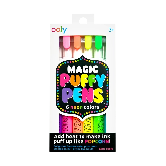 Ooly Magic Puffy Pens: Neon
