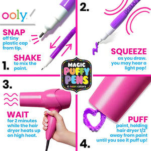 Ooly Magic Puffy Pens: Neon