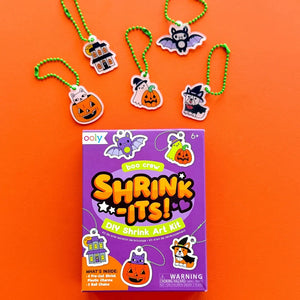 Ooly Mini Shrink-Its! DIY Shrink Art Kit-- Boo Crew