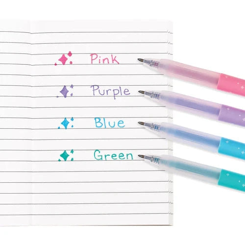 Ooly Oh My Glitter! Retractable Gel Pens - Set of 4