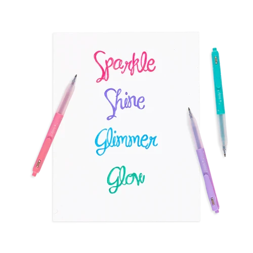 Ooly Oh My Glitter! Retractable Gel Pens - Set of 4