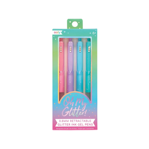 Ooly Oh My Glitter! Retractable Gel Pens - Set of 4