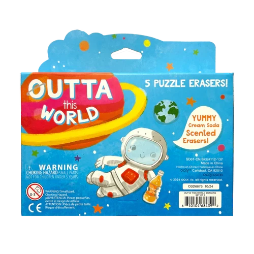 Ooly Outta This World: Scented Erasers - Set of 5