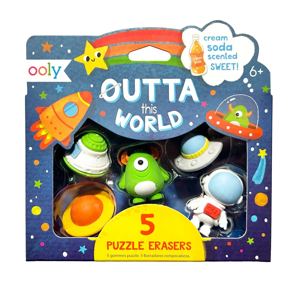 Ooly Outta This World: Scented Erasers - Set of 5