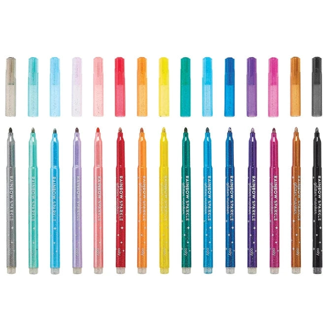 Ooly Rainbow Sparkle: Glitter Markers -- Set of 15