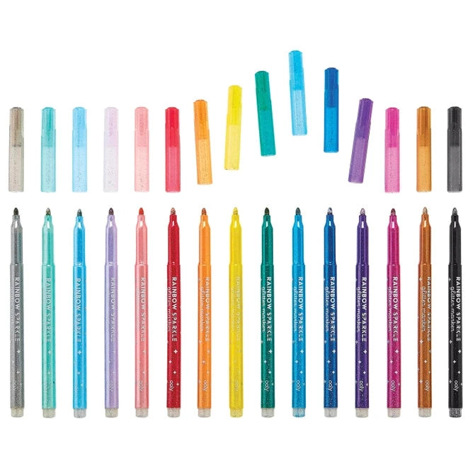 Ooly Rainbow Sparkle: Glitter Markers -- Set of 15