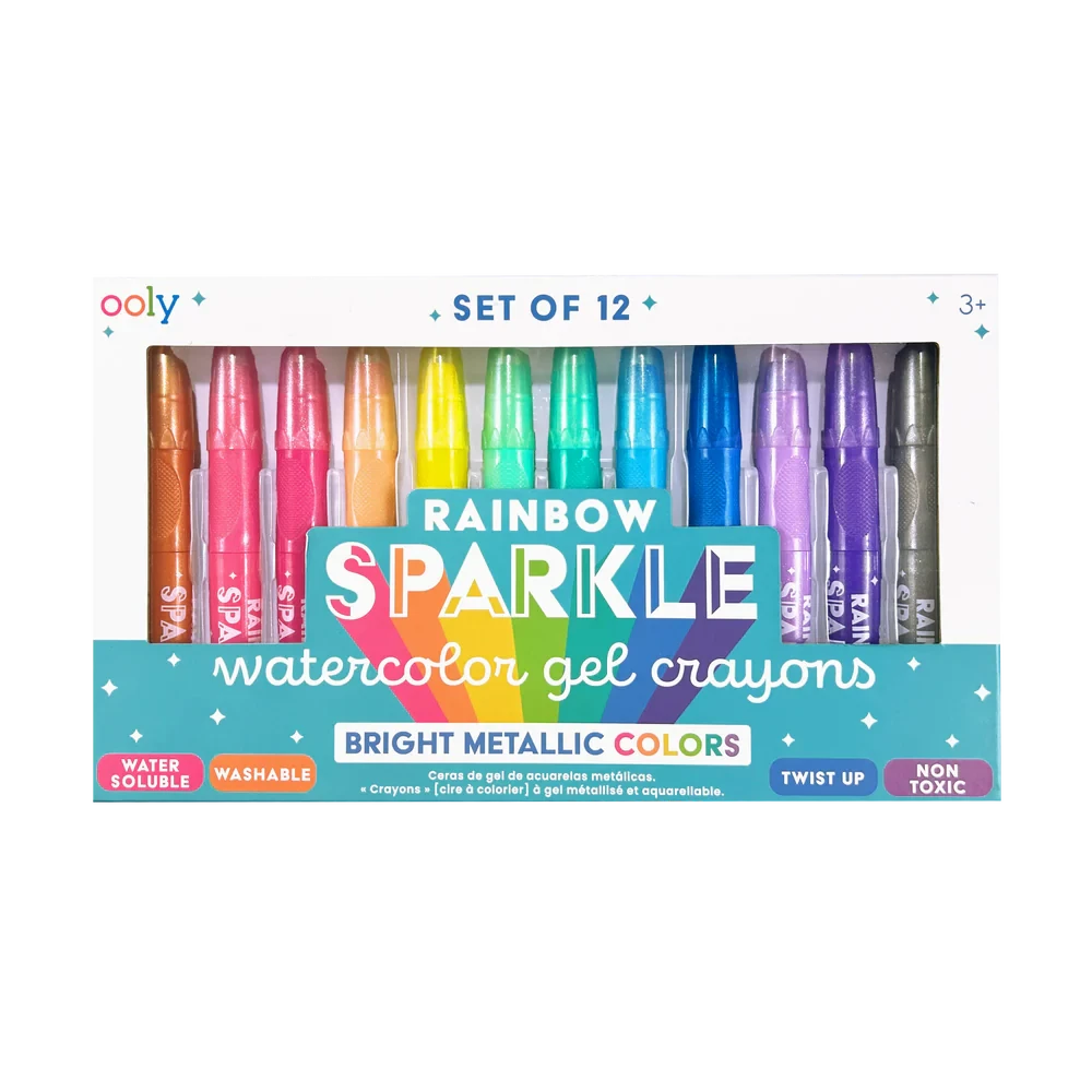 Ooly Rainbow Sparkle Metallic Watercolor Gel Crayons