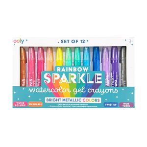 Ooly Rainbow Sparkle Metallic Watercolor Gel Crayons