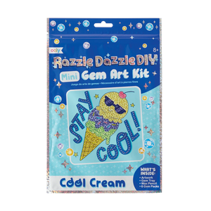 Ooly Razzle Dazzle DIY Gem Art Kit-- Cool Cream