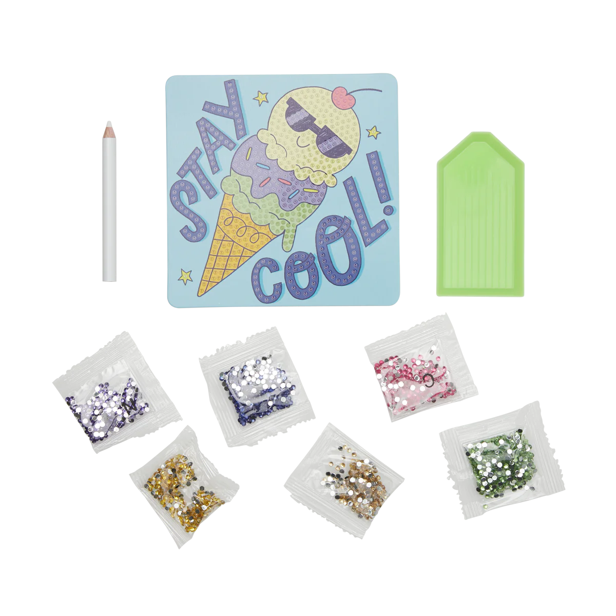 Ooly Razzle Dazzle DIY Gem Art Kit-- Cool Cream