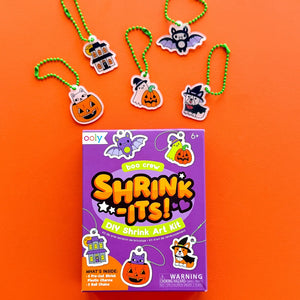 Ooly Mini Shrink-Its! DIY Shrink Art Kit-- Boo Crew