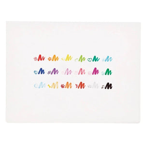 Ooly Stampables: Double-Ended Brush & Stamp Markers -- Set of 18