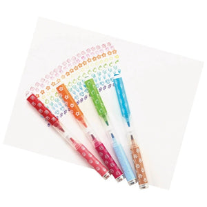 Ooly Stampables: Double-Ended Brush & Stamp Markers -- Set of 18
