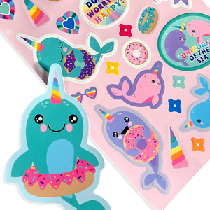 Ooly Stickiville Stickers -- Nom Nom Narwhal