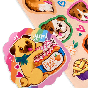 Ooly Stickiville Stickers -- Puppies and Peaches