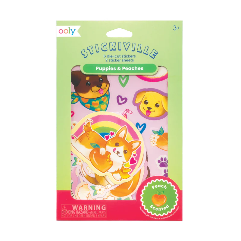 Ooly Stickiville Stickers -- Puppies and Peaches