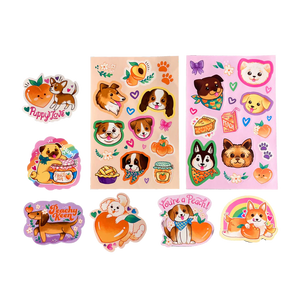 Ooly Stickiville Stickers -- Puppies and Peaches