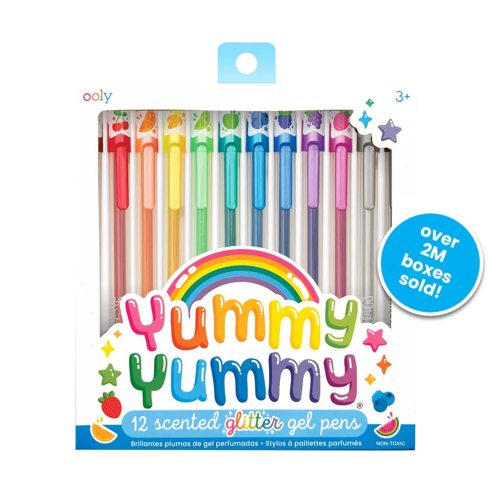 Ooly Yummy Yummy Scented Glitter Gel Pens -- Set of 12