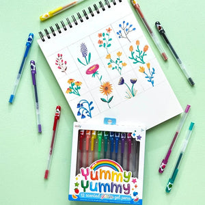Ooly Yummy Yummy Scented Glitter Gel Pens -- Set of 12