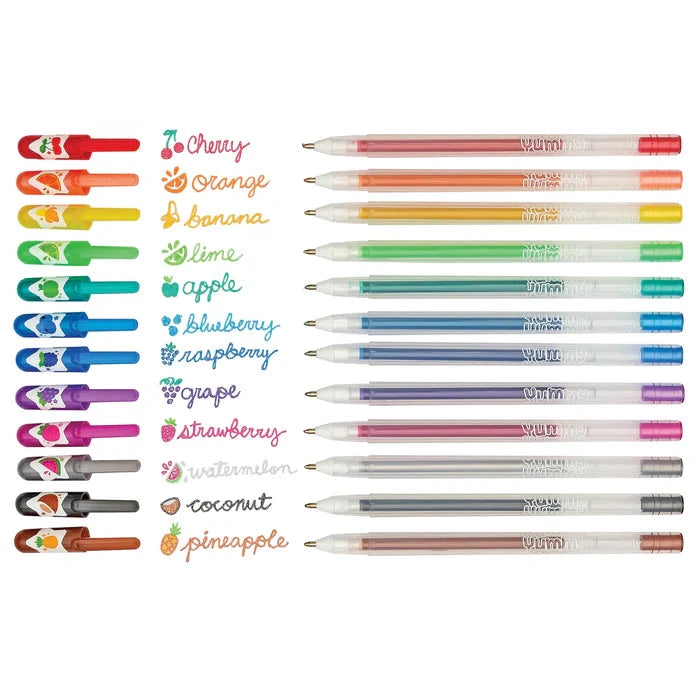 Ooly Yummy Yummy Scented Glitter Gel Pens -- Set of 12