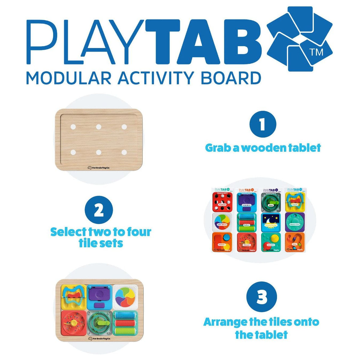 Board Brain Modular Play Tab Modular Activity Board by Fat Brain Toys - The Happy Lark