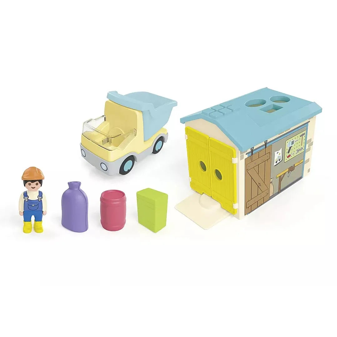 Playmobil JUNIOR: Construction Truck with Garage
