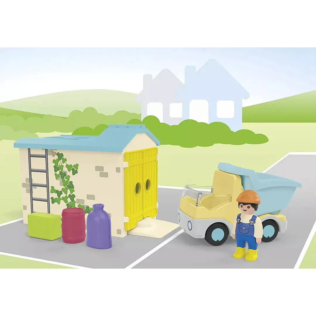 Playmobil JUNIOR: Construction Truck with Garage