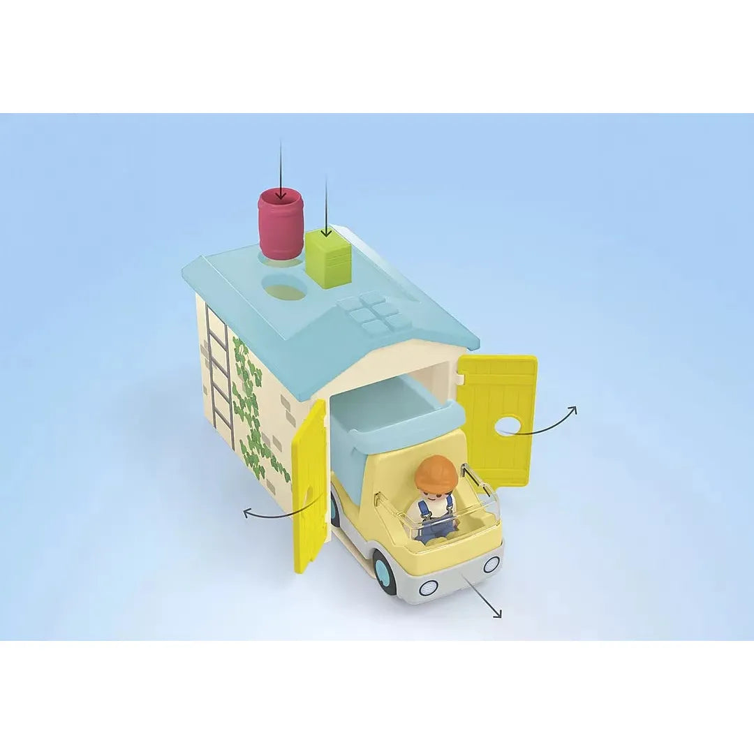 Playmobil JUNIOR: Construction Truck with Garage