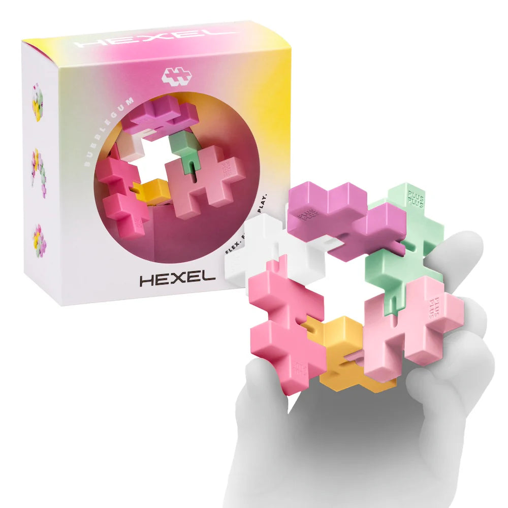 Plus-Plus Hexel Bubblegum