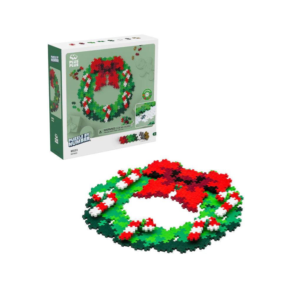 Plus-Plus Puzzle by Number -- 500 Wreath