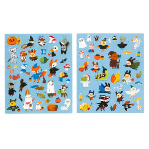 Pumpkin Village Sticker Play