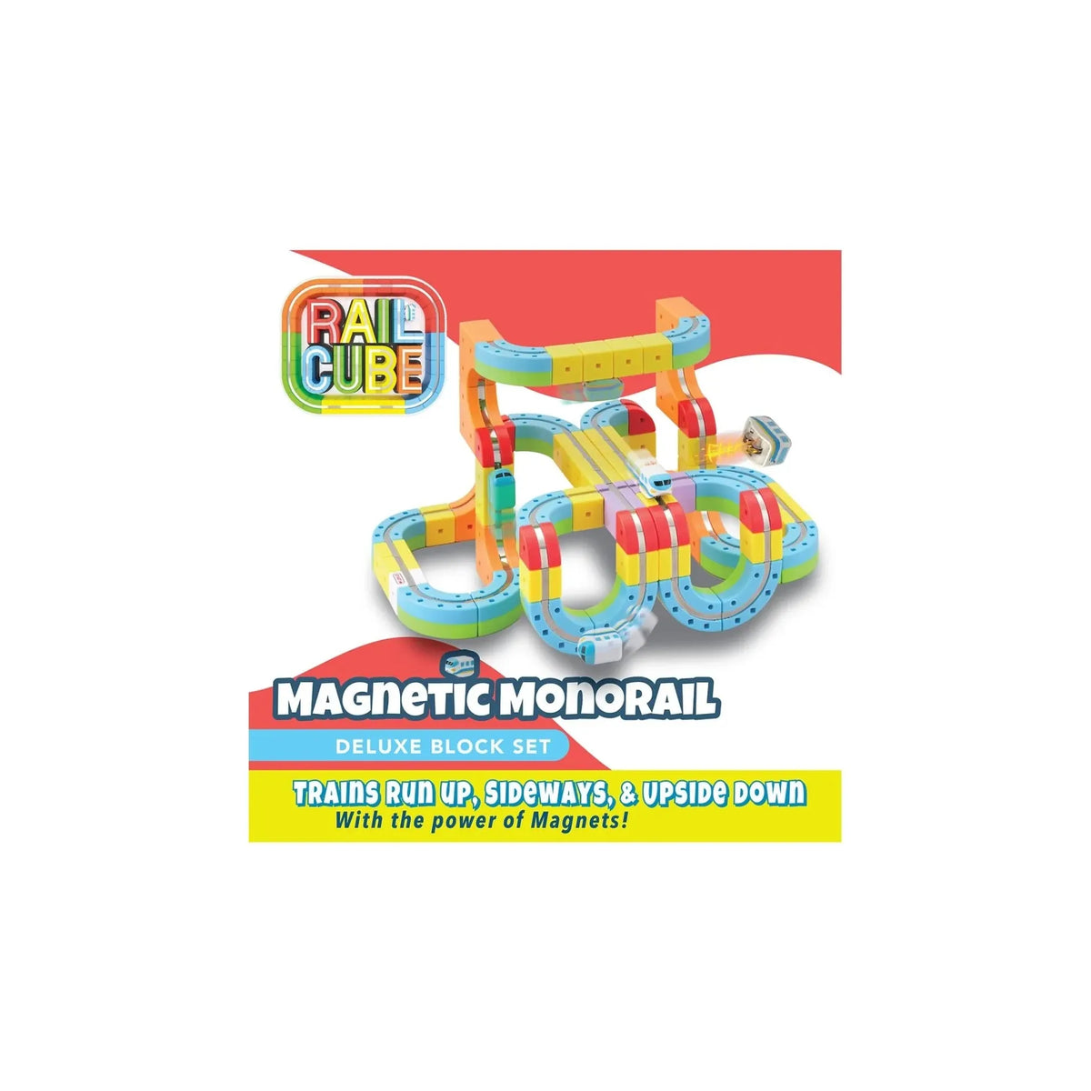 Rail Cube Magnetic Monorail Deluxe Block Set