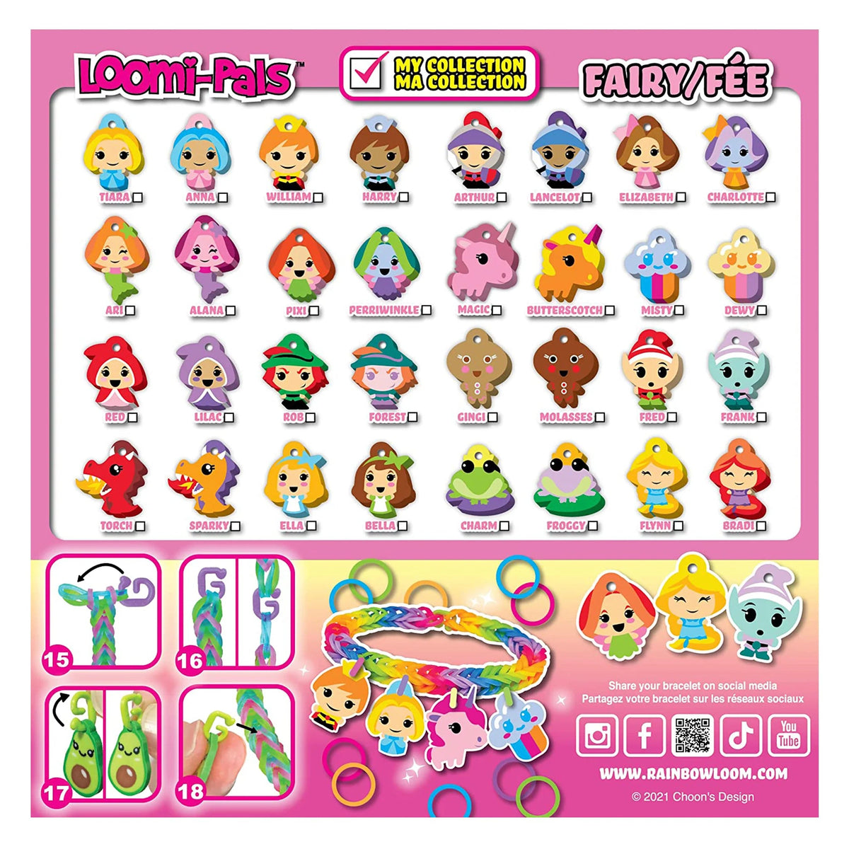 Rainbow Loom Loomie Pals® Charm Bracelet Kit -- Fairy