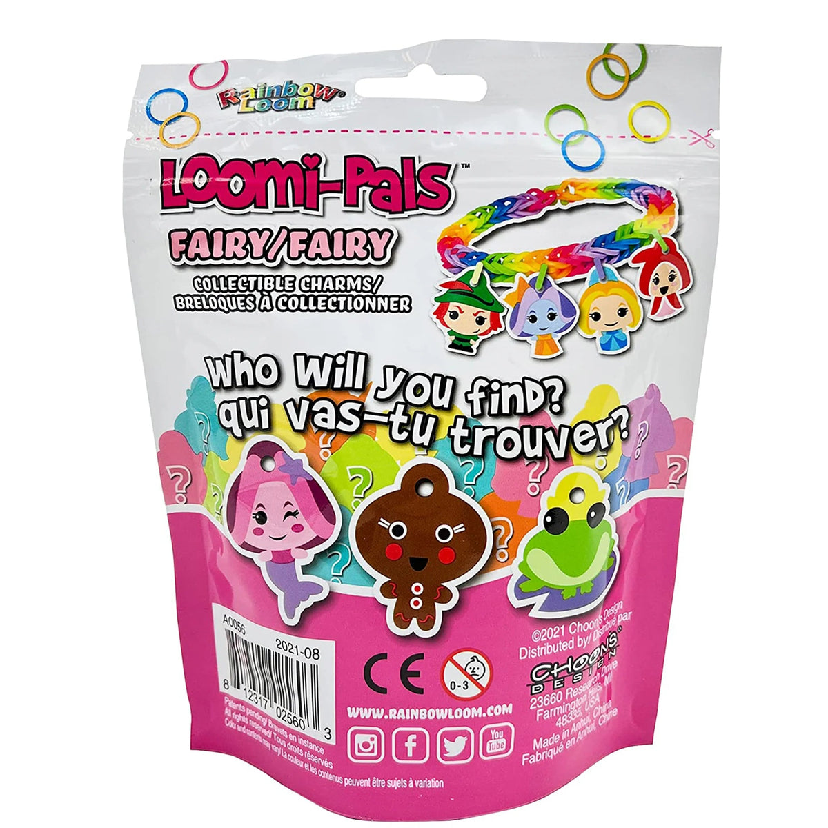 Rainbow Loom Loomie Pals® Charm Bracelet Kit -- Fairy